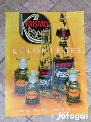 Kristály keserű reklámtábla eladó
