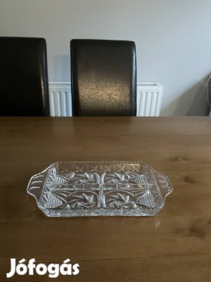 Kristály kínálló tál eladó Budán!