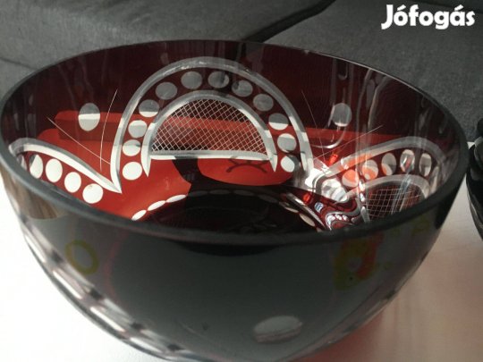 Kristály kompótos készlet