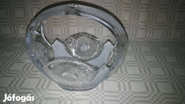 Kristály kosár 29*26 cm