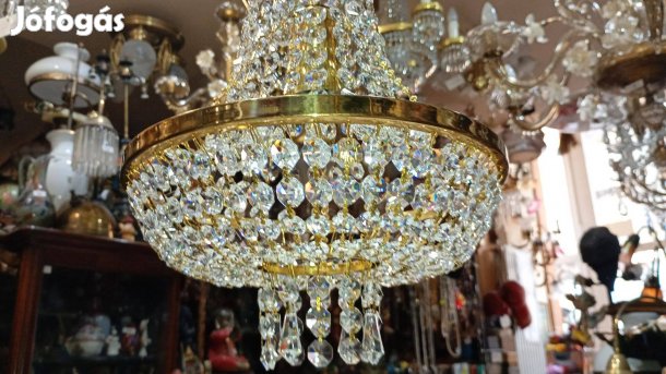 Kristály kosaras csillár