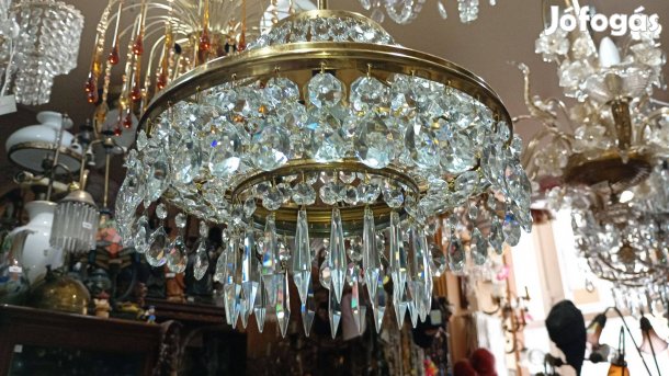 Kristály kosaras csillár