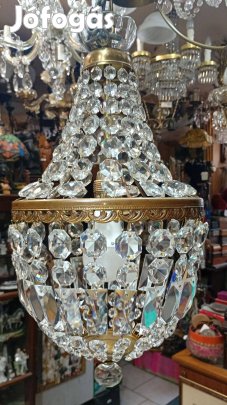 Kristály kosaras csillár