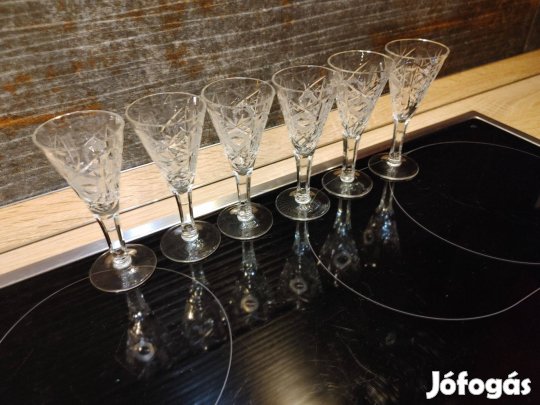Kristály pálinkás készlet (6db)