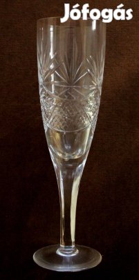 Kristály pezsgős pohár