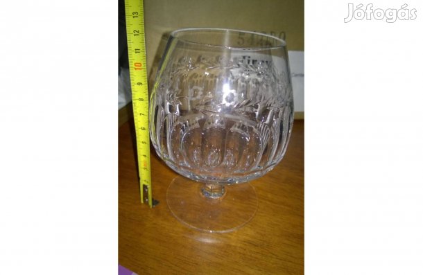 Kristály pohár készlet ólomkristály kézi csiszolt ,csodálatos , 6 db