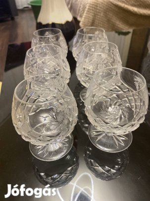 Kristály pohárkészlet