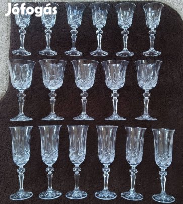 Kristály pohárkészletek ( 17 db ) 20260326