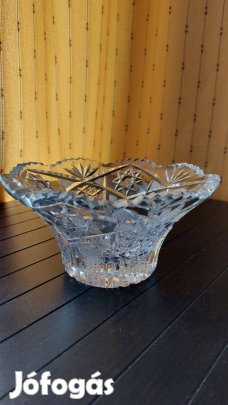 Kristály tálaló, cukorkás tál