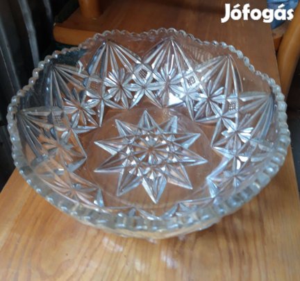 Kristály üveg tálak 2 db