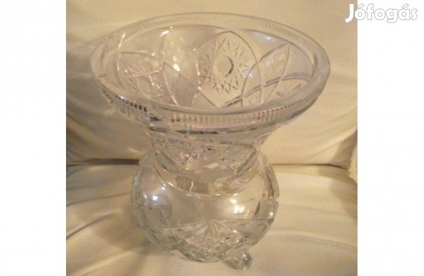 Kristály váza lábakon álló nagy