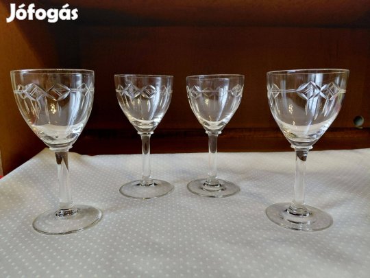 Kristálypohár készlet 4 db