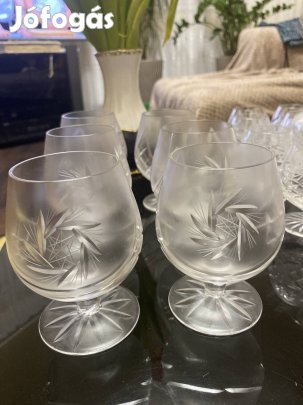 Kristálypohár készlet