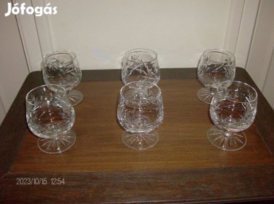 Kristálypohár készlet, karcmentes, hibátlan, nem volt hsználatban