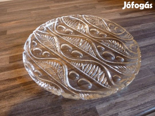 Kristályüveg tortatál tál gyümölcsös tál