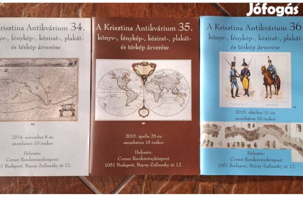 Krisztina antikvárium aukciós katalógusai