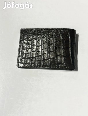 Krokodilbőr férfi pénztárca.