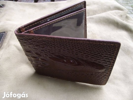 Krokodilbőr pénztárca hibátlan