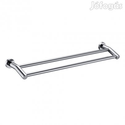 Króm 2 soros fali törölközőtartó - 60 cm | Welland Topaz 96304-600-CH
