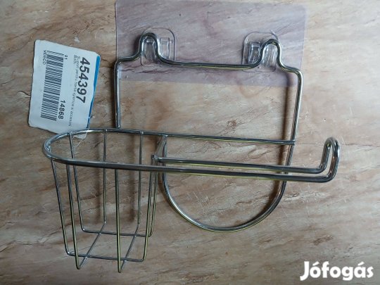 Krómozott, fali WC papírtartó eladó!