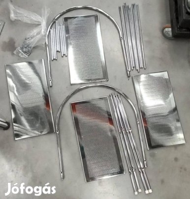 Krómozott állópolc - használt, jó állapotban