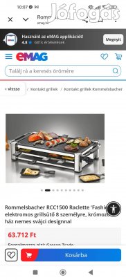 Krómozott grill sütő