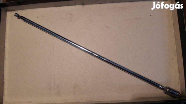 Krómozott kihúzható antenna menetes véggel