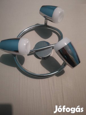 Krómozott mennyezeti lámpa 3 állítható spotlámpa