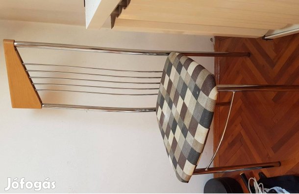 Krómvázas étkezőszék fém fa háttámlás szék