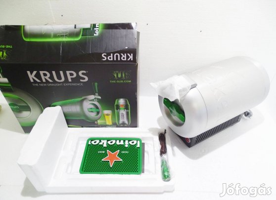 Krups VB65 Heineken sörcsap sör adagoló sör hűtő Új