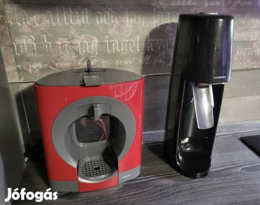 Krups kávéföző és Sodastream gép