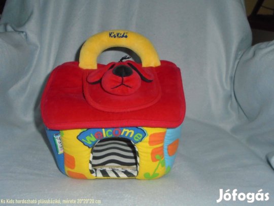 Ks Kids hordozható formabedobó plüssházikó, 20*20*20 cm
