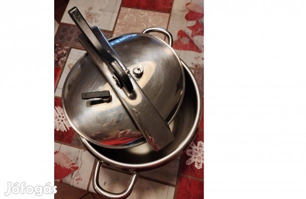 Kuktafazék, rozsdamentes acél, 5,5 literes