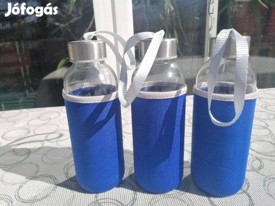 Kulacs üvegpalack neoprén tokkal eladó!