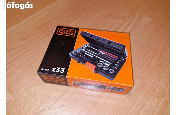 Kulcs, csavarhúzó, bit készlet x33 új - Black and Decker