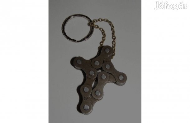 Kulcstartó kerékpár, bicikli láncból