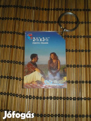 Kulcstartó táskadísz fényképtartós USA-ból új állapotban
