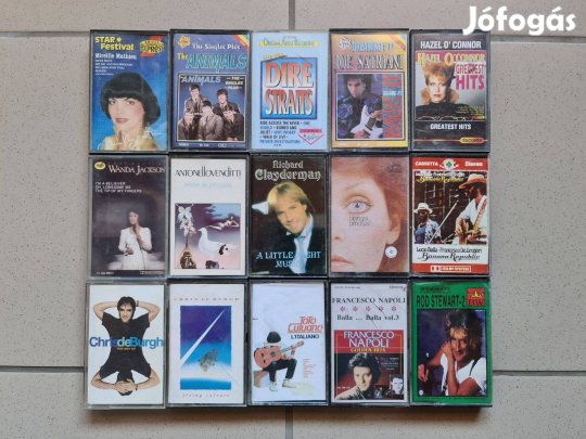 Külföldi eredeti műsoros kazettás magnó deck kazetta 55 db
