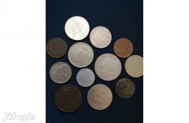 Külföldi fémpénzek 2000.-ft / db eladó
