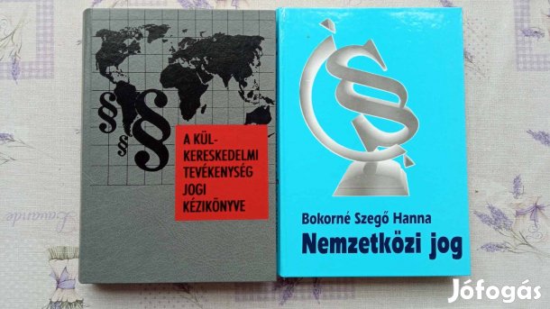 Külkereskedelmi és nemzetközi jog 2 db könyv együtt 1000 Ft 1999