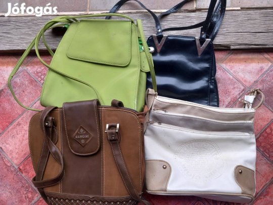 Különböző bőr, lakkbőr női táska