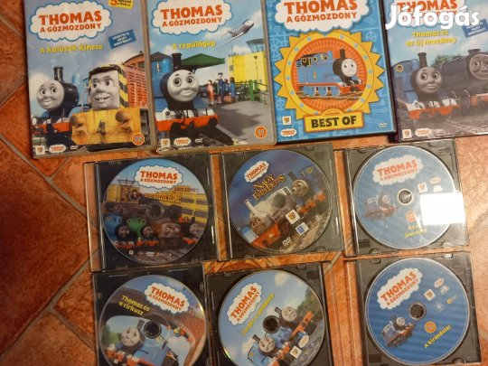 Különböző eredeti Thomas a gőzmozdony DVD lemezek
