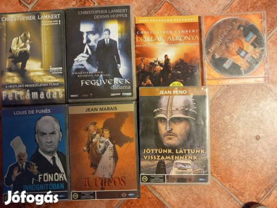 Különböző francia vígjátékok eredeti DVD lemezek