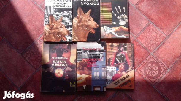 Különböző krimi regények 4db-os csomagba