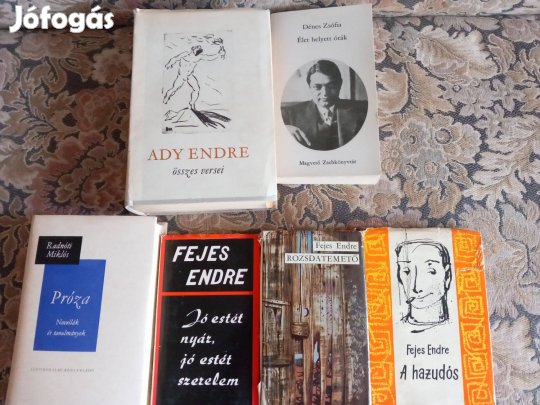 Különböző nagy Magyar költők írók könyvei versei 4db-os csomagba