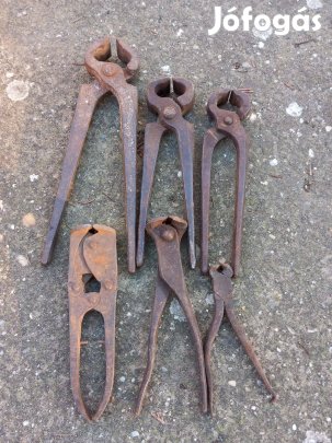 Különböző régi masszív vas harapó fogó csípő fogó