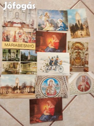 Különböző régi posta mentes vallási képeslapok 12db egybe