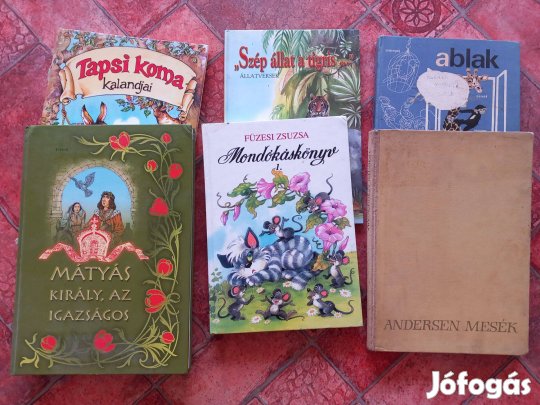 Különböző retro igen nagy méretű mesekönyv 25x30cm