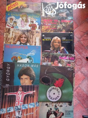 Különböző témájú Magyar bakelit nagy lemez karcmentesek