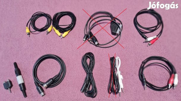 Különböző típusú adió kábel szett